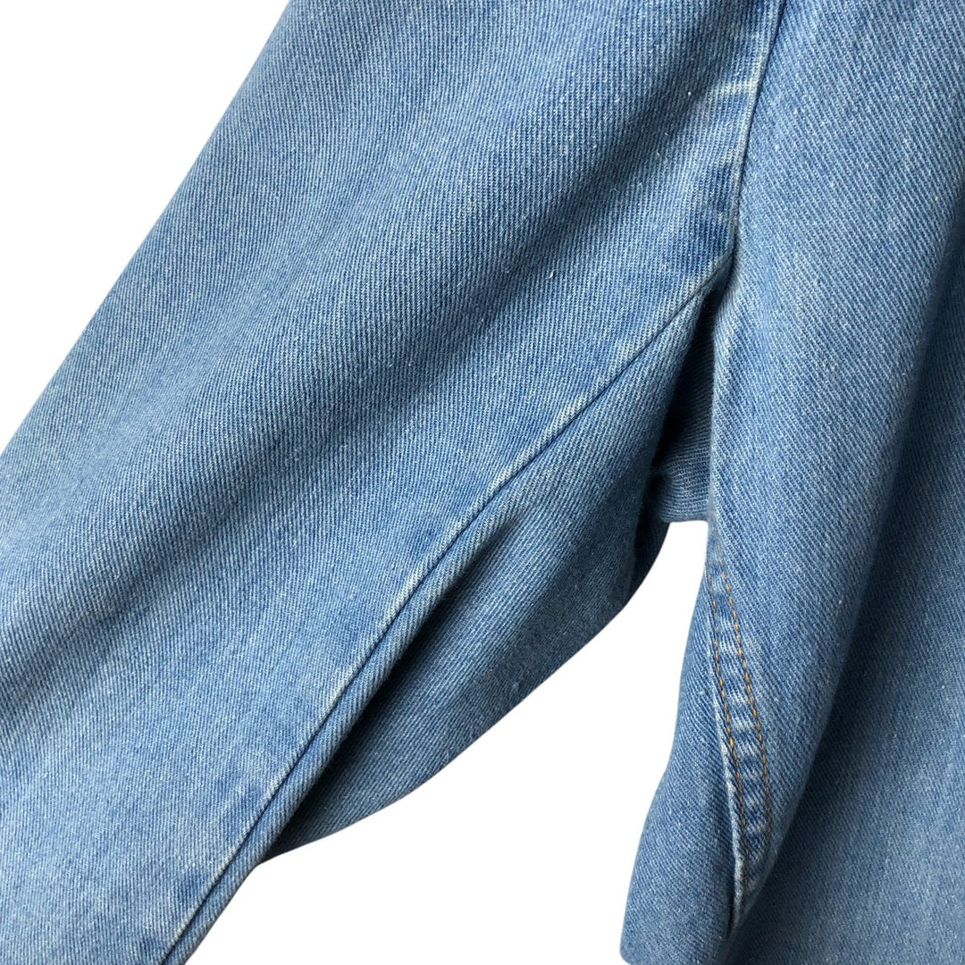 Vintage 1980'S Britannia denim tailored jacket, women's size XL cotton blue type Vintage Second Hand