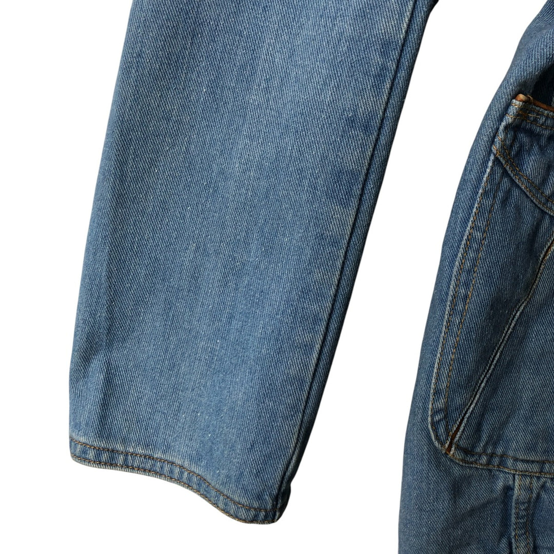 Vintage 1980'S Britannia denim tailored jacket, women's size XL cotton blue type Vintage Second Hand