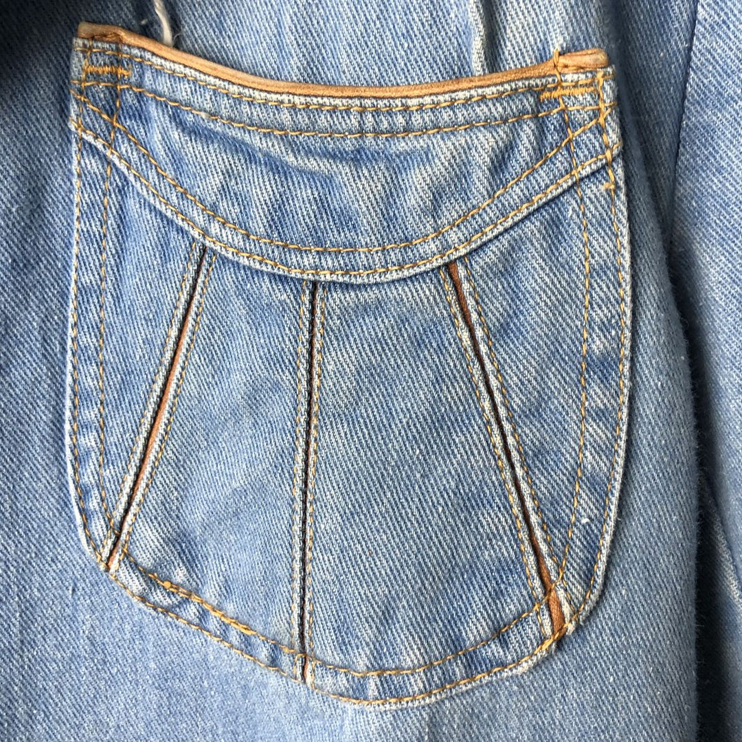 Vintage 1980'S Britannia denim tailored jacket, women's size XL cotton blue type Vintage Second Hand