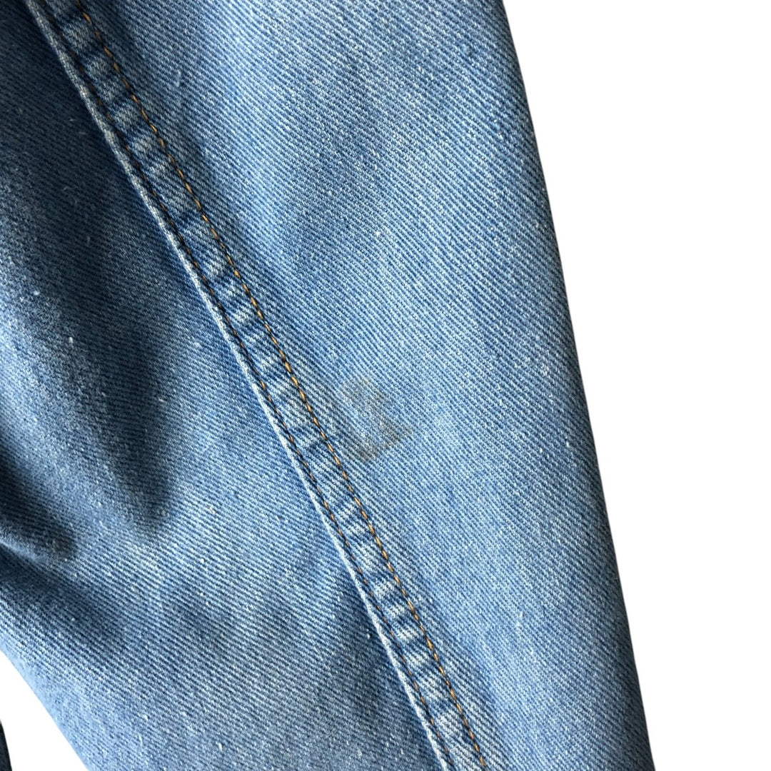 Vintage 1980'S Britannia denim tailored jacket, women's size XL cotton blue type Vintage Second Hand