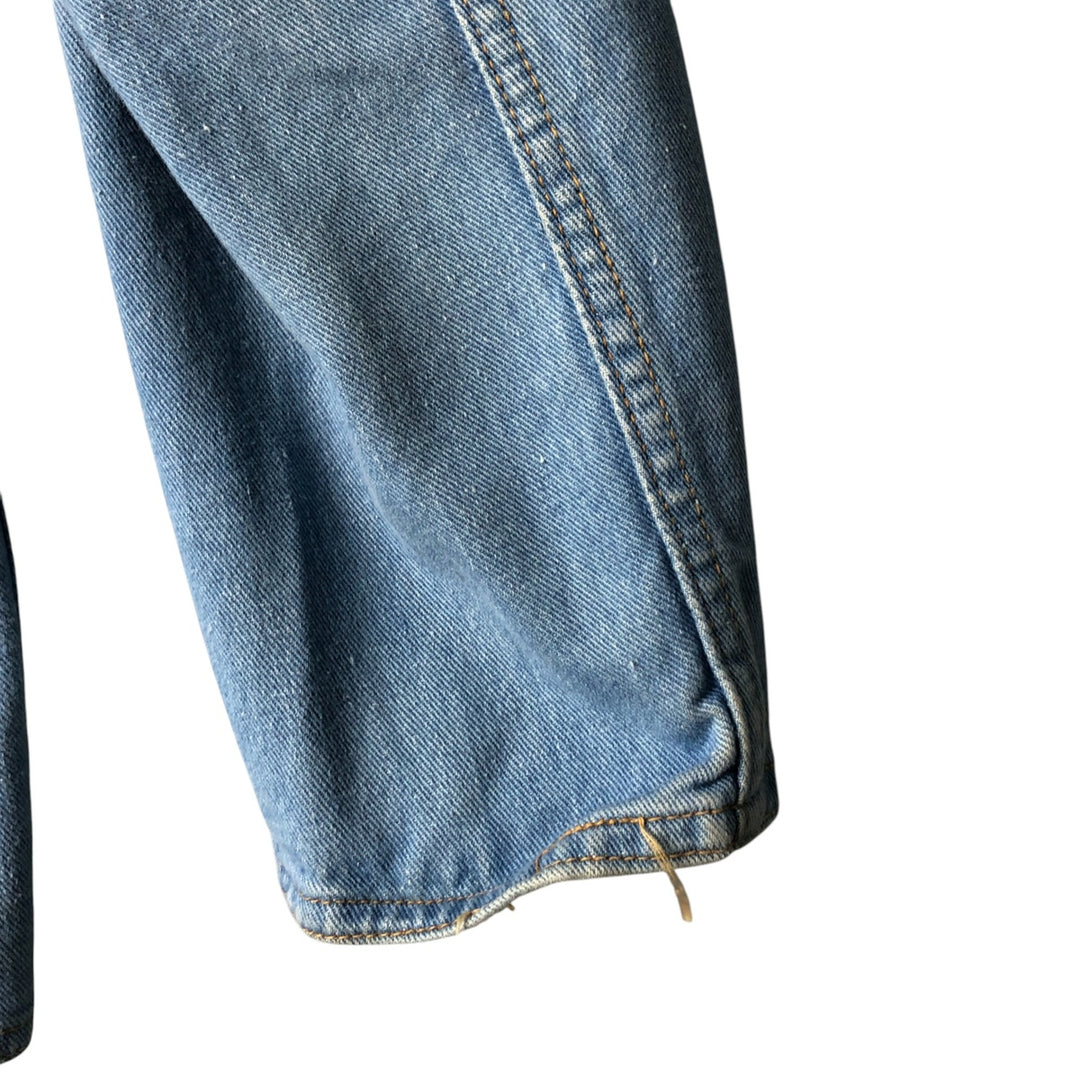 Vintage 1980'S Britannia denim tailored jacket, women's size XL cotton blue type Vintage Second Hand