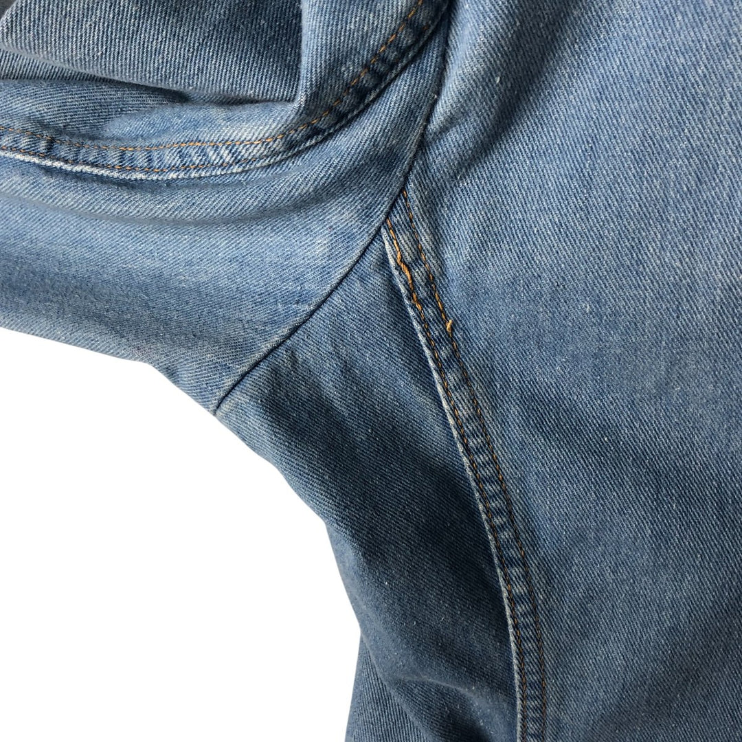 Vintage 1980'S Britannia denim tailored jacket, women's size XL cotton blue type Vintage Second Hand