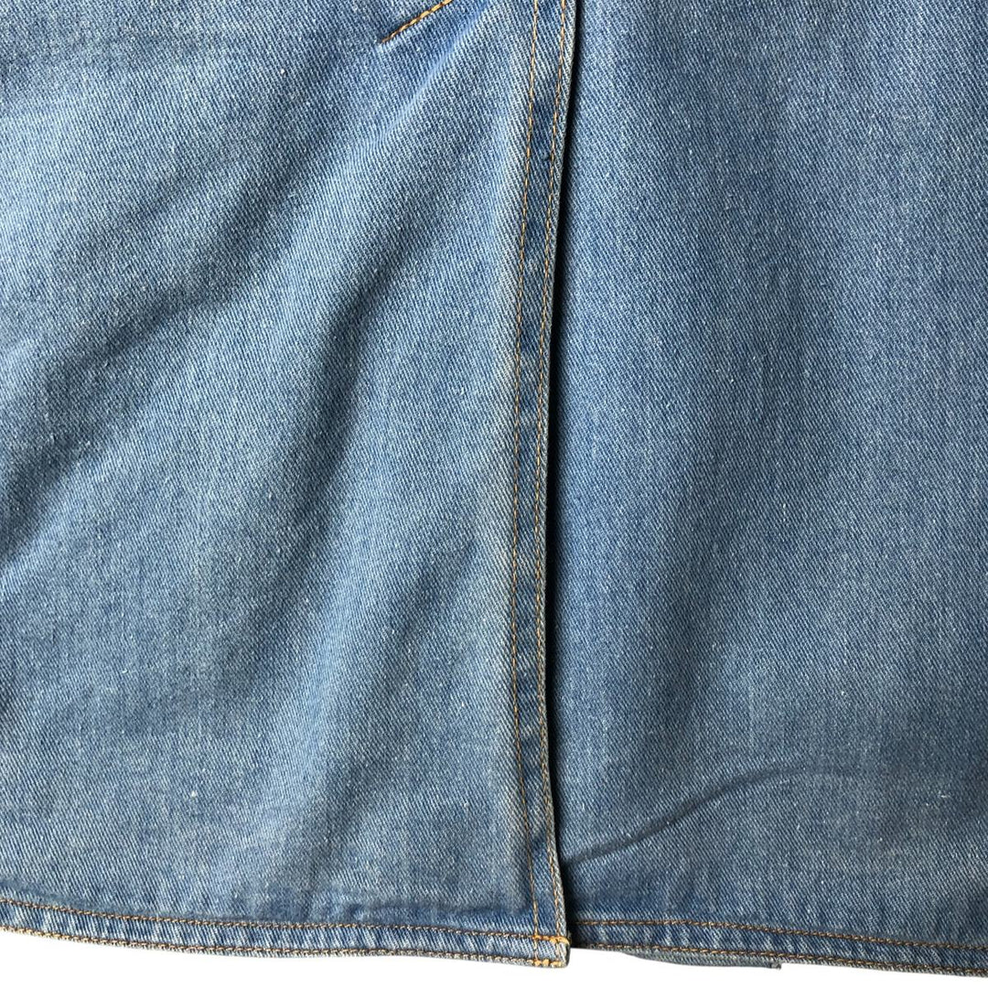 Vintage 1980'S Britannia denim tailored jacket, women's size XL cotton blue type Vintage Second Hand