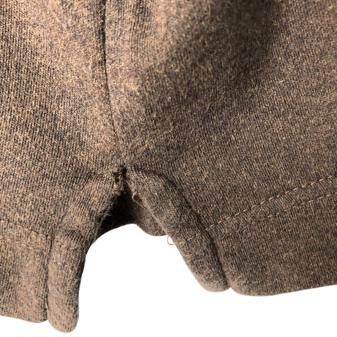 NAUTICA long-sleeved polo shirt, men's size M cotton brown type Vintage Second Hand