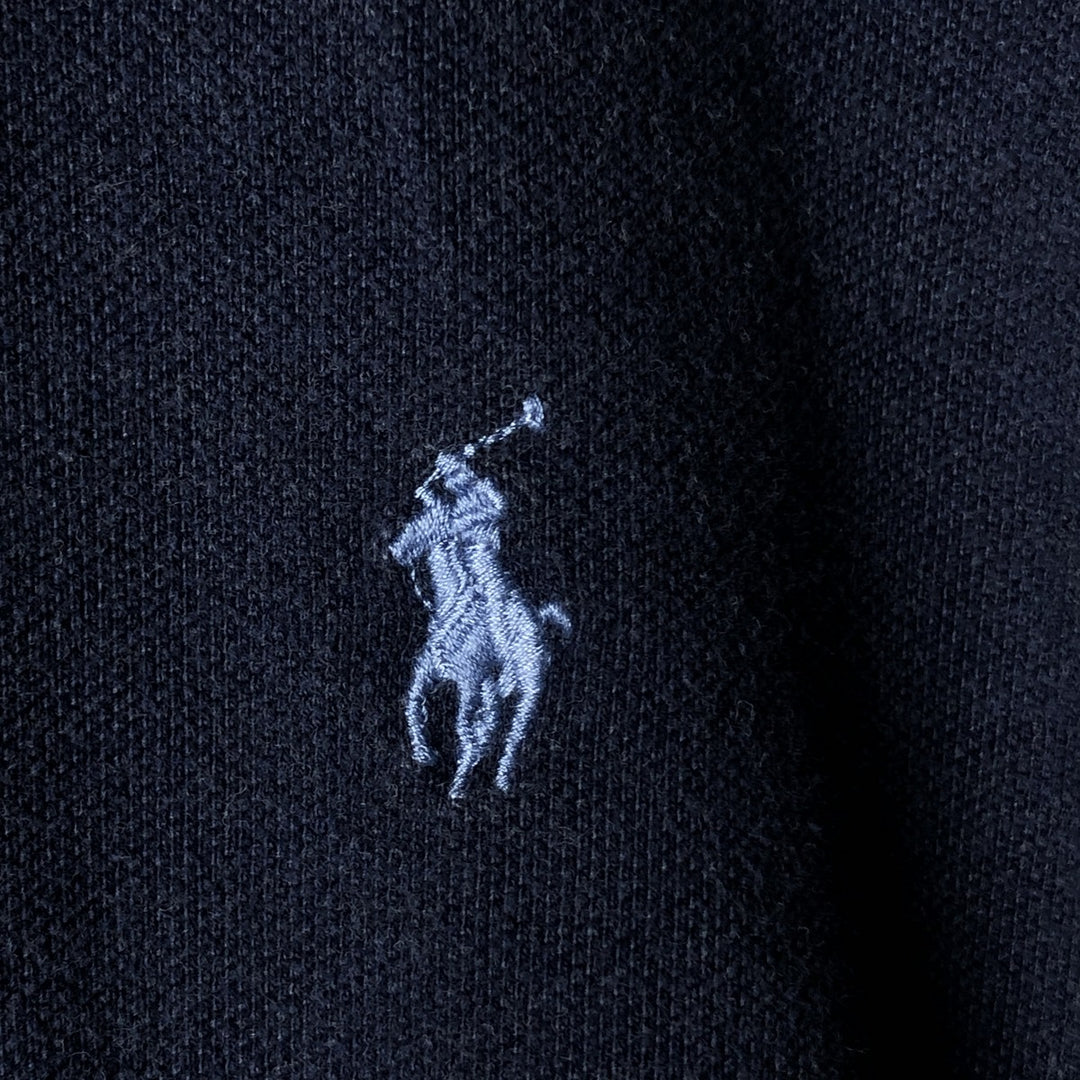 Ralph Lauren POLO RALPH LAUREN CLASSIC FIT short sleeve polo shirt men's XL equivalent cotton navy blue type Vintage Second Hand