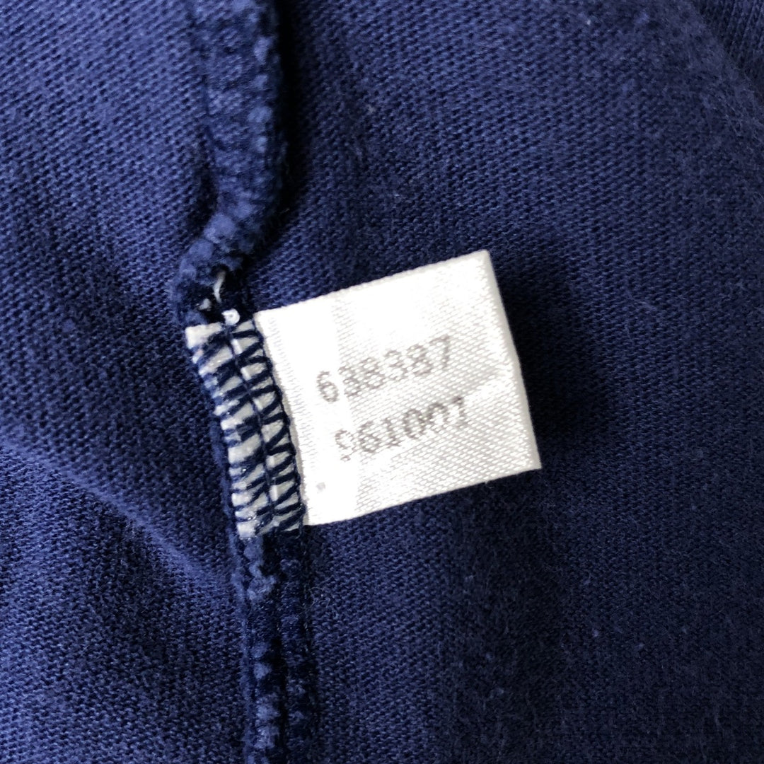 Adidas short-sleeved polo shirt, men's size S cotton navy blue type Vintage Second Hand