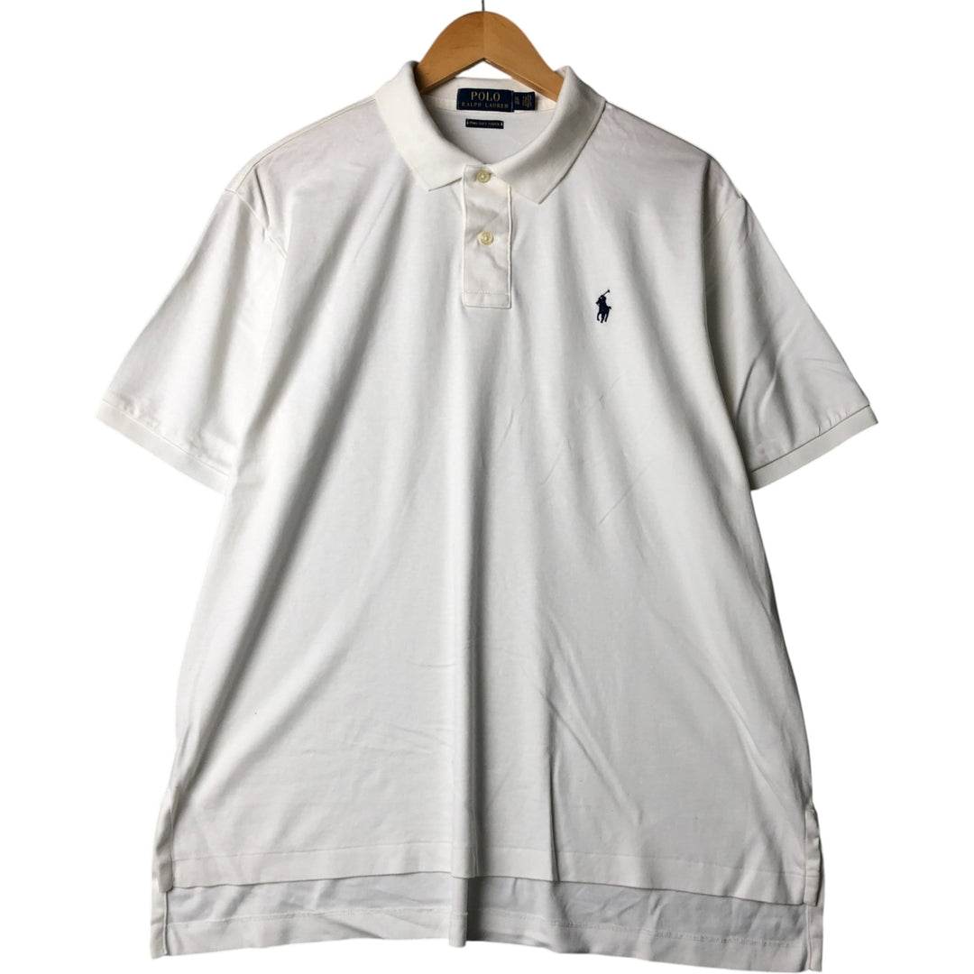 Ralph Lauren POLO RALPH LAUREN short sleeve polo shirt men's XL equivalent cotton white type Vintage Second Hand