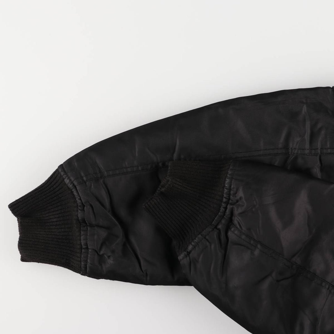 Civilian TOP GUN B-15 Type Padded Military Flight Jacket, Men's Size XL Nylon black type Vintage Second Hand
