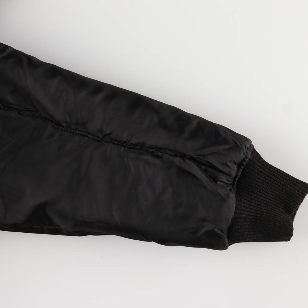 Civilian TOP GUN B-15 Type Padded Military Flight Jacket, Men's Size XL Nylon black type Vintage Second Hand