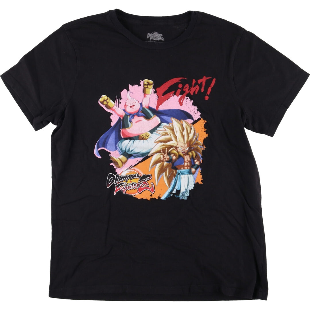 Dragon Ball Z Majin Buu Gotenks Anime Character Print T-Shirt, Men's Size L cotton black type Vintage Second Hand