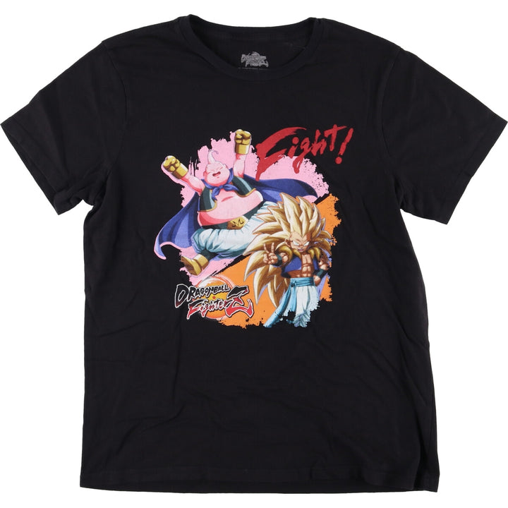 Dragon Ball Z Majin Buu Gotenks Anime Character Print T-Shirt, Men's Size L cotton black type Vintage Second Hand