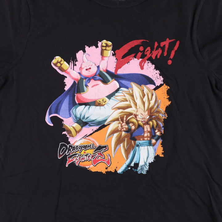 Dragon Ball Z Majin Buu Gotenks Anime Character Print T-Shirt, Men's Size L cotton black type Vintage Second Hand