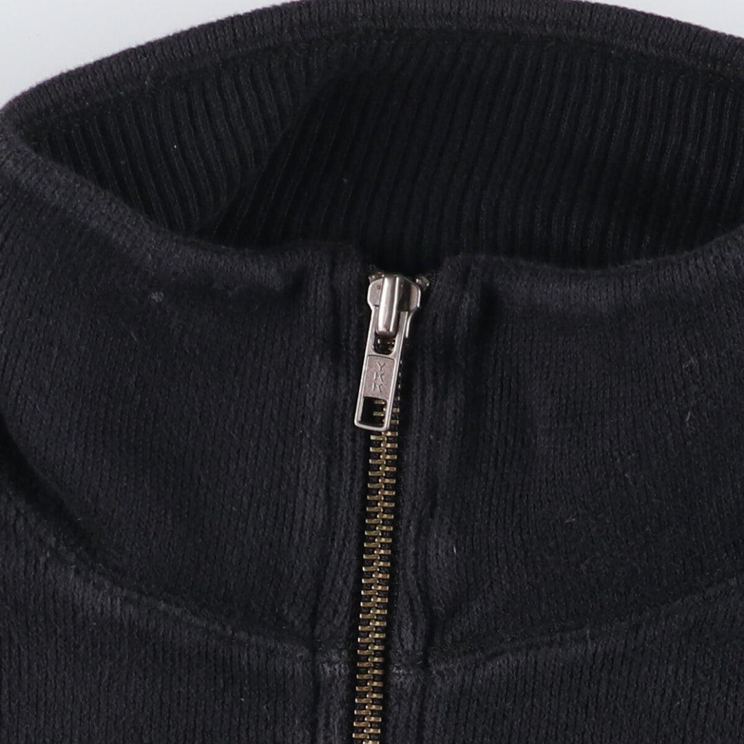 Banana Republic full-zip sweatshirt, men's size L cotton black type Vintage Second Hand