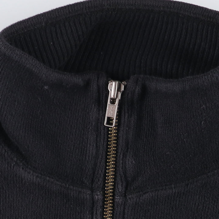 Banana Republic full-zip sweatshirt, men's size L cotton black type Vintage Second Hand