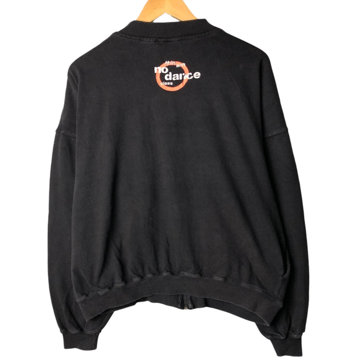 90'S Reebok full-zip sweatshirt, men's size L, vintage cotton black type Vintage Second Hand