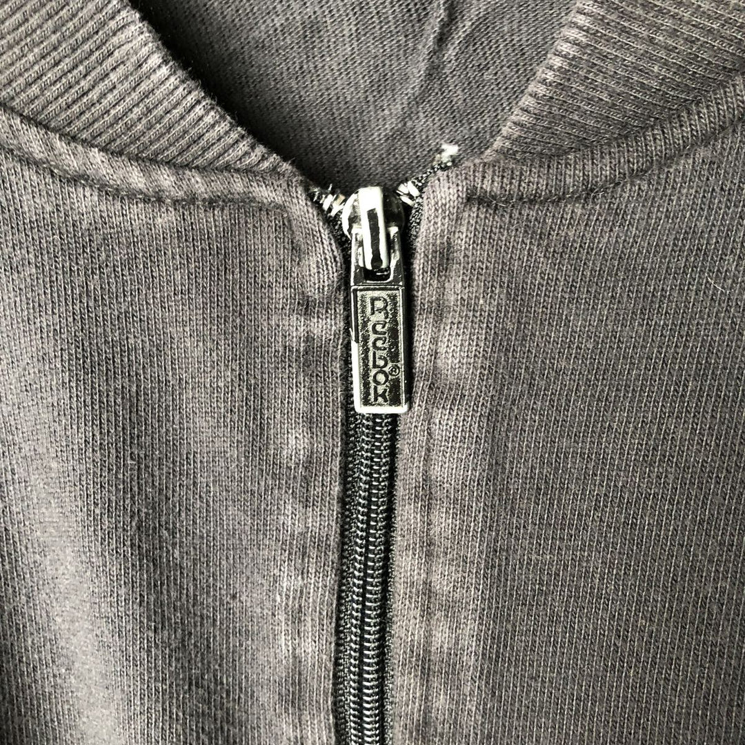 90'S Reebok full-zip sweatshirt, men's size L, vintage cotton black type Vintage Second Hand