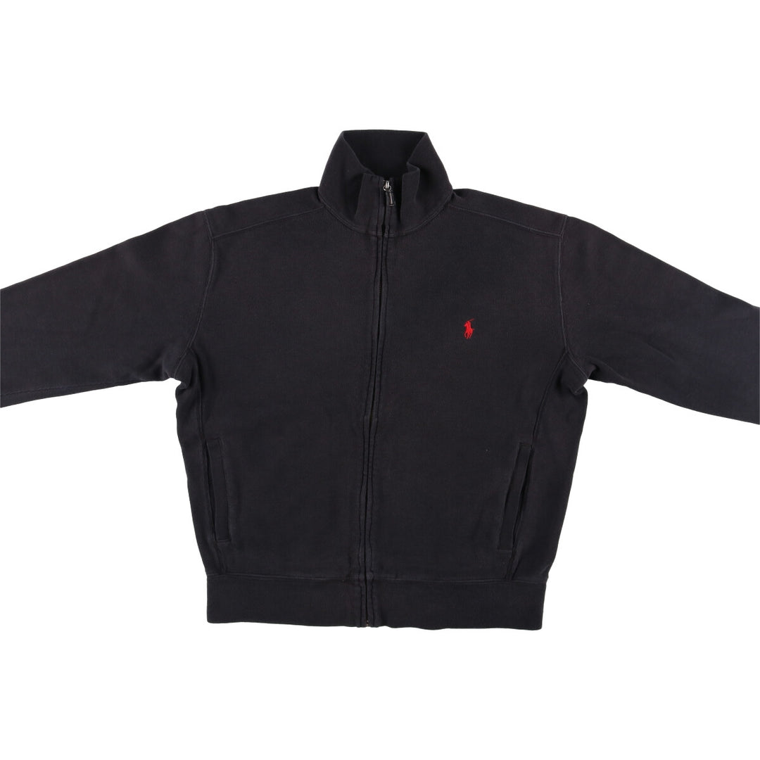 Ralph Lauren POLO by Ralph Lauren full zip sweatshirt, men's size S cotton black type Vintage Second Hand
