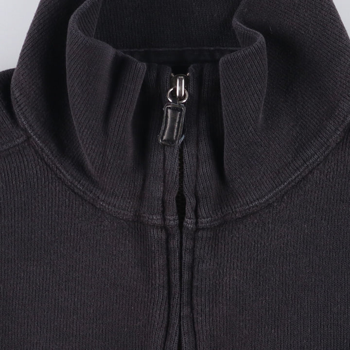 Ralph Lauren POLO by Ralph Lauren full zip sweatshirt, men's size S cotton black type Vintage Second Hand