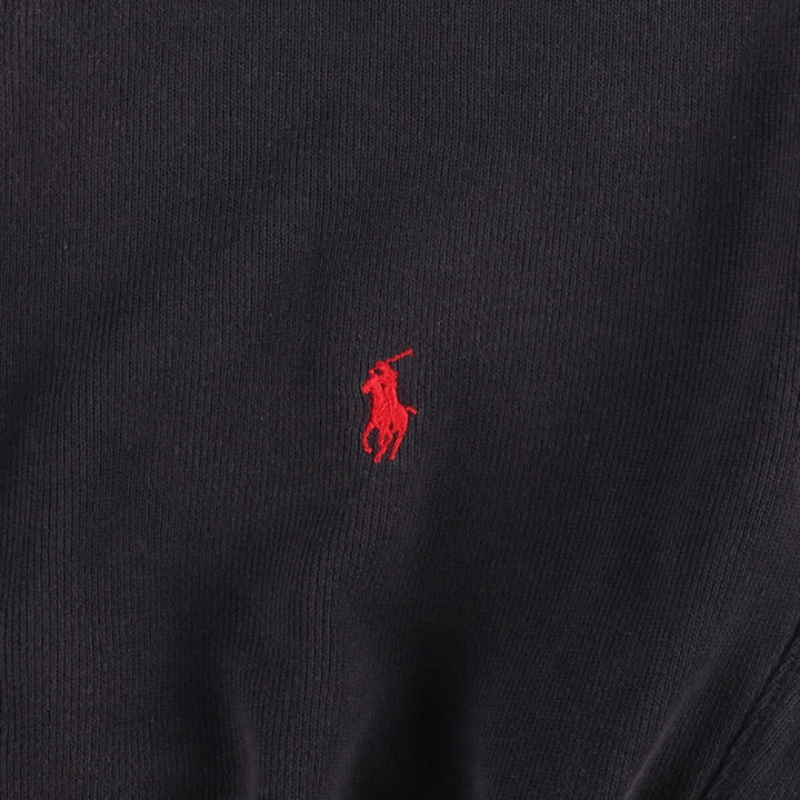Ralph Lauren POLO by Ralph Lauren full zip sweatshirt, men's size S cotton black type Vintage Second Hand