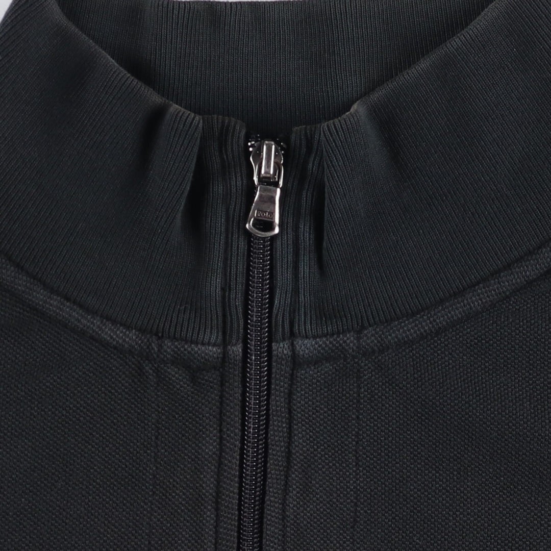 Ralph Lauren POLO by Ralph Lauren full zip sweatshirt, men's XXL size cotton black type Vintage Second Hand