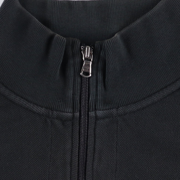 Ralph Lauren POLO by Ralph Lauren full zip sweatshirt, men's XXL size cotton black type Vintage Second Hand