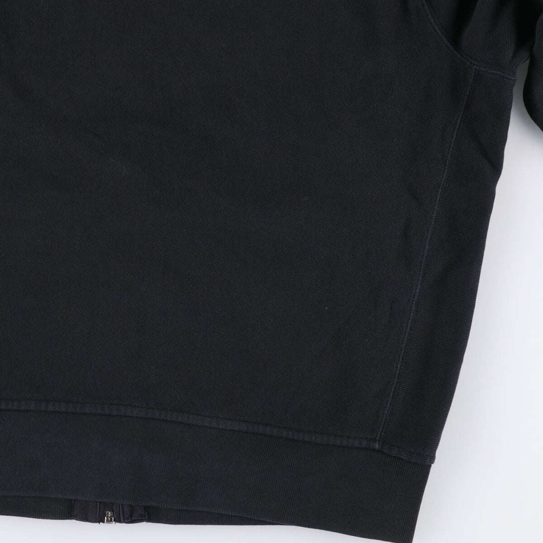 Ralph Lauren POLO by Ralph Lauren full zip sweatshirt, men's XXL size cotton black type Vintage Second Hand