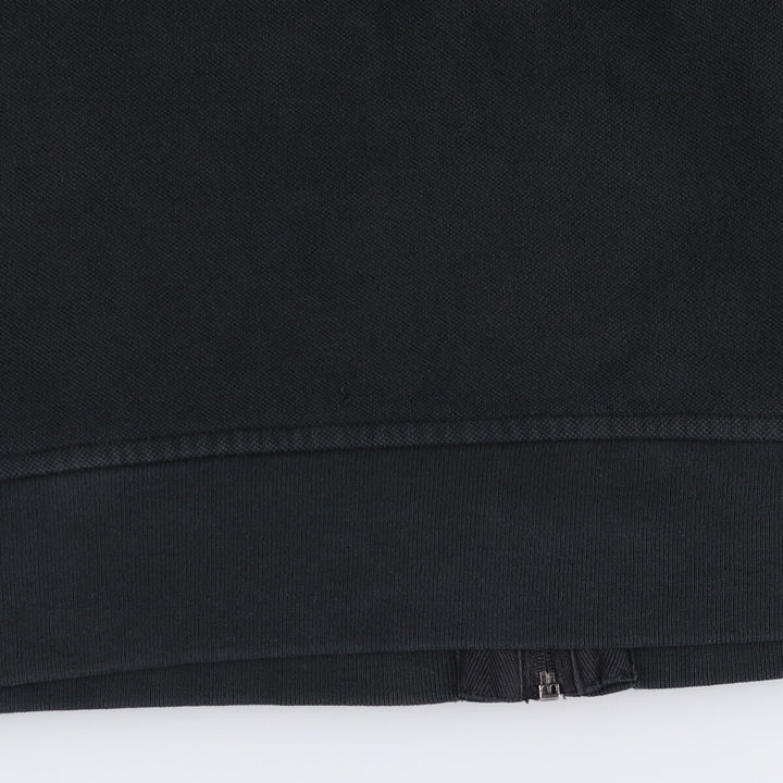 Ralph Lauren POLO by Ralph Lauren full zip sweatshirt, men's XXL size cotton black type Vintage Second Hand