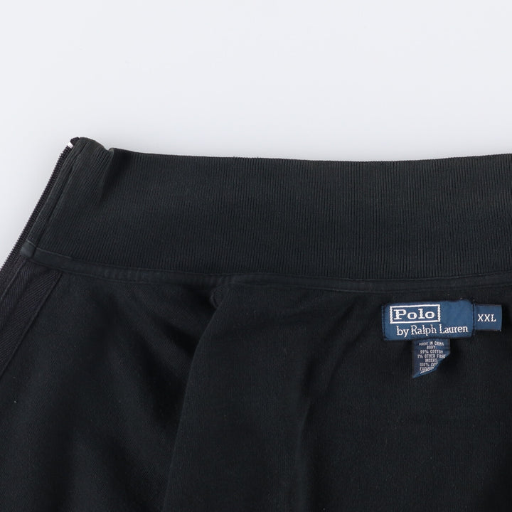 Ralph Lauren POLO by Ralph Lauren full zip sweatshirt, men's XXL size cotton black type Vintage Second Hand
