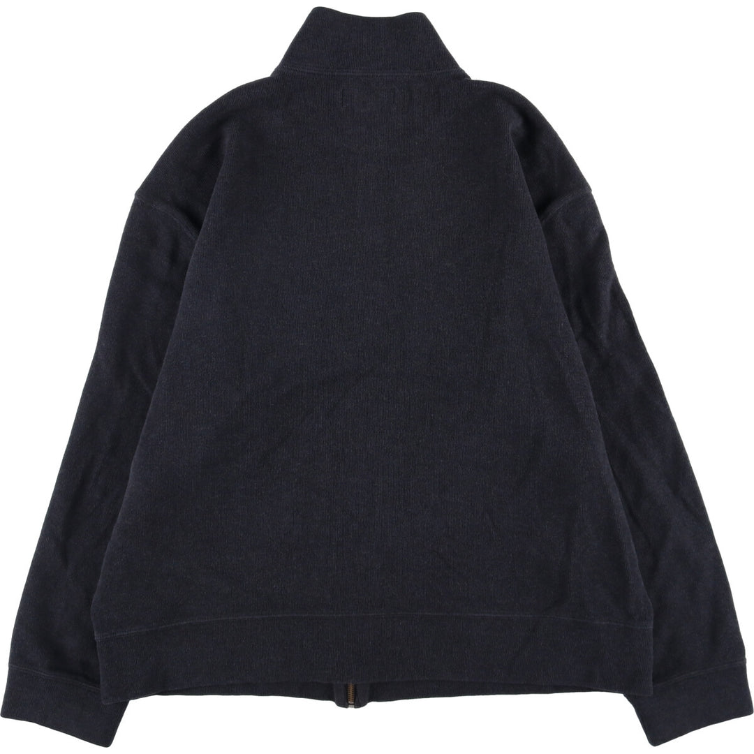 Ralph Lauren POLO by Ralph Lauren full zip sweatshirt, men's XL size cotton Charcoal Vintage Second Hand