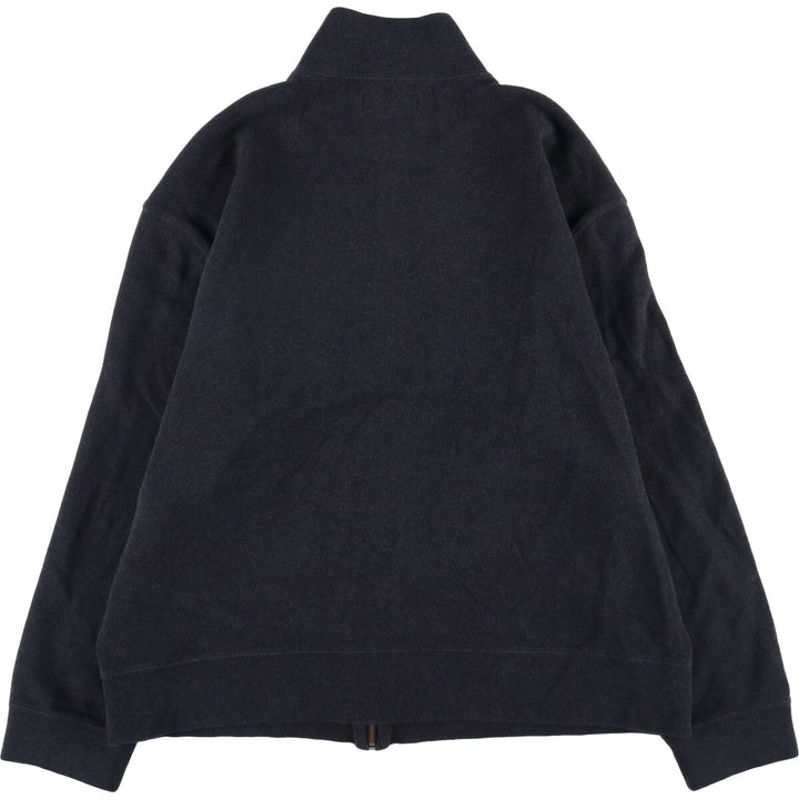 Ralph Lauren POLO by Ralph Lauren full zip sweatshirt, men's XL size cotton Charcoal Vintage Second Hand