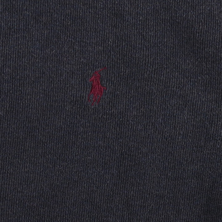 Ralph Lauren POLO by Ralph Lauren full zip sweatshirt, men's XL size cotton Charcoal Vintage Second Hand