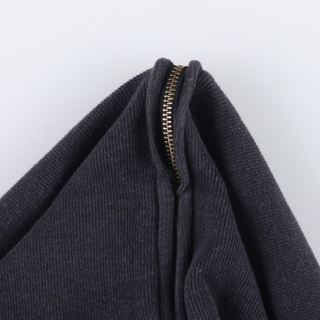 Ralph Lauren POLO by Ralph Lauren full zip sweatshirt, men's XL size cotton Charcoal Vintage Second Hand