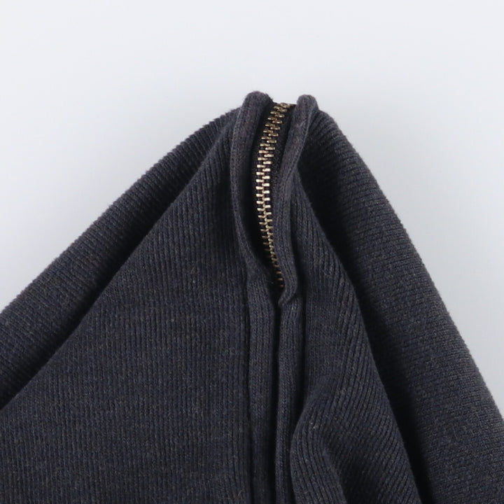 Ralph Lauren POLO by Ralph Lauren full zip sweatshirt, men's XL size cotton Charcoal Vintage Second Hand