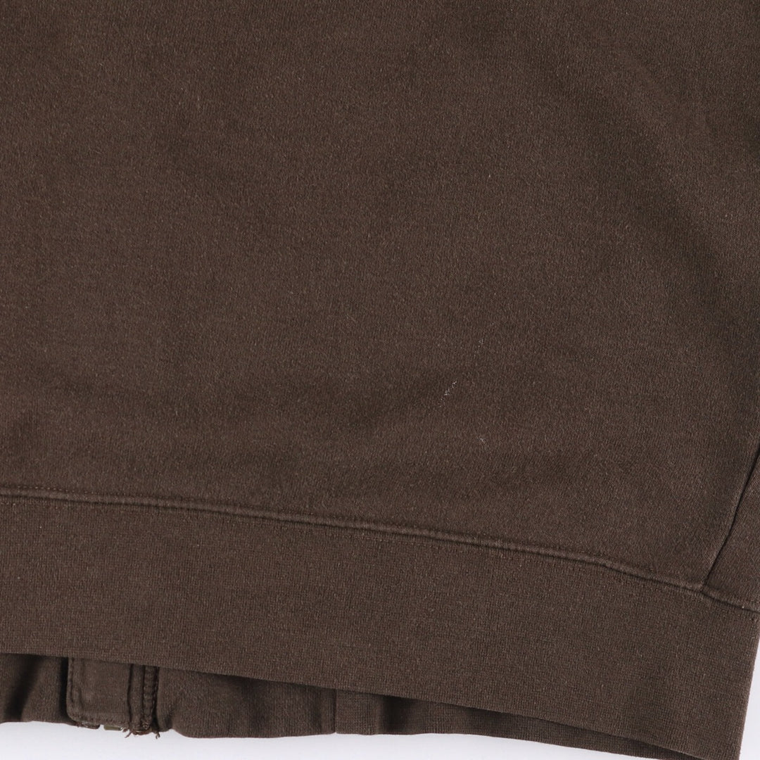 Carhartt Sweat Full Zip Hoodie Men's XL cotton brown type Vintage Second Hand