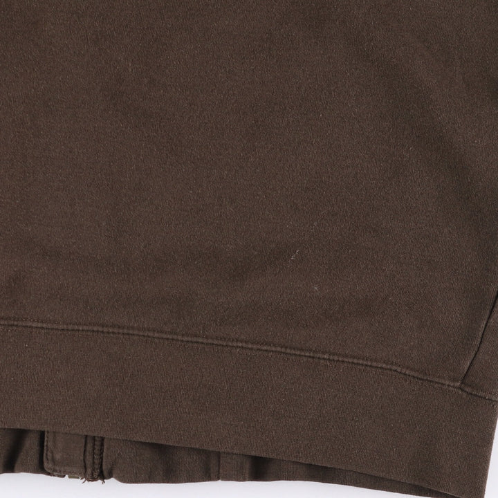 Carhartt Sweat Full Zip Hoodie Men's XL cotton brown type Vintage Second Hand
