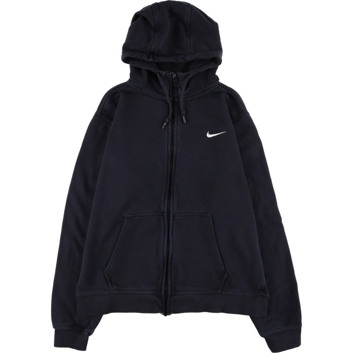 Nike Sweat Full Zip Hoodie Men's Size L cotton black type Vintage Second Hand