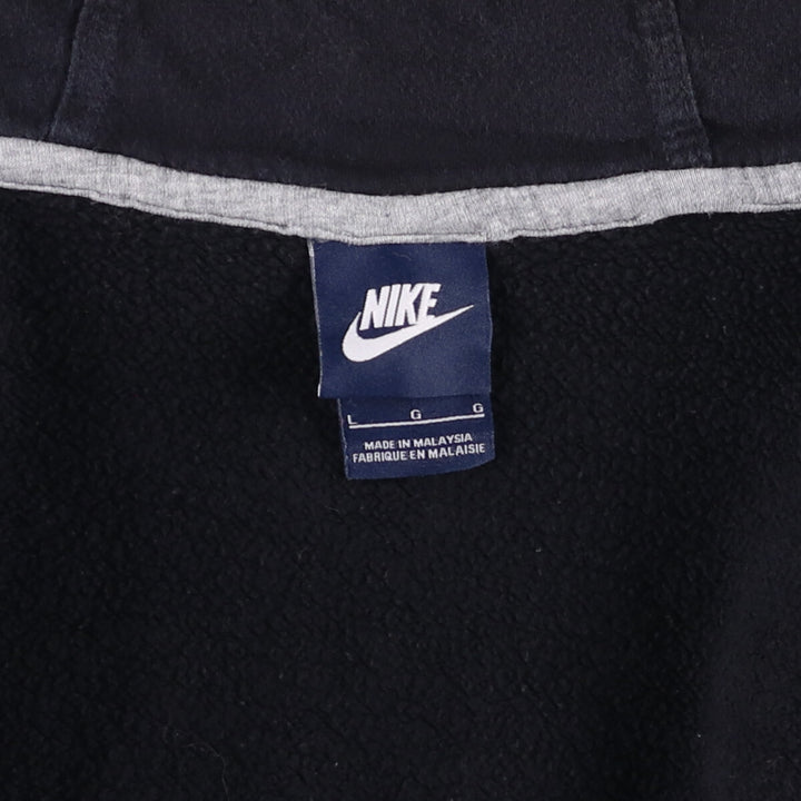 Nike Sweat Full Zip Hoodie Men's Size L cotton black type Vintage Second Hand