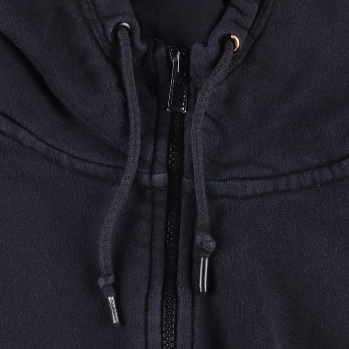 Nike Sweat Full Zip Hoodie Men's Size L cotton black type Vintage Second Hand