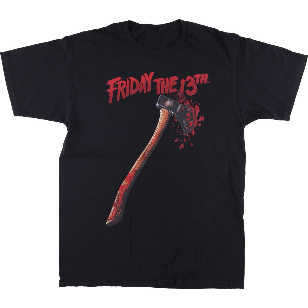 FLYDAY THE 13TH Friday the 13th Movie T-Shirt, Men's Size Small unclear black type Vintage Second Hand