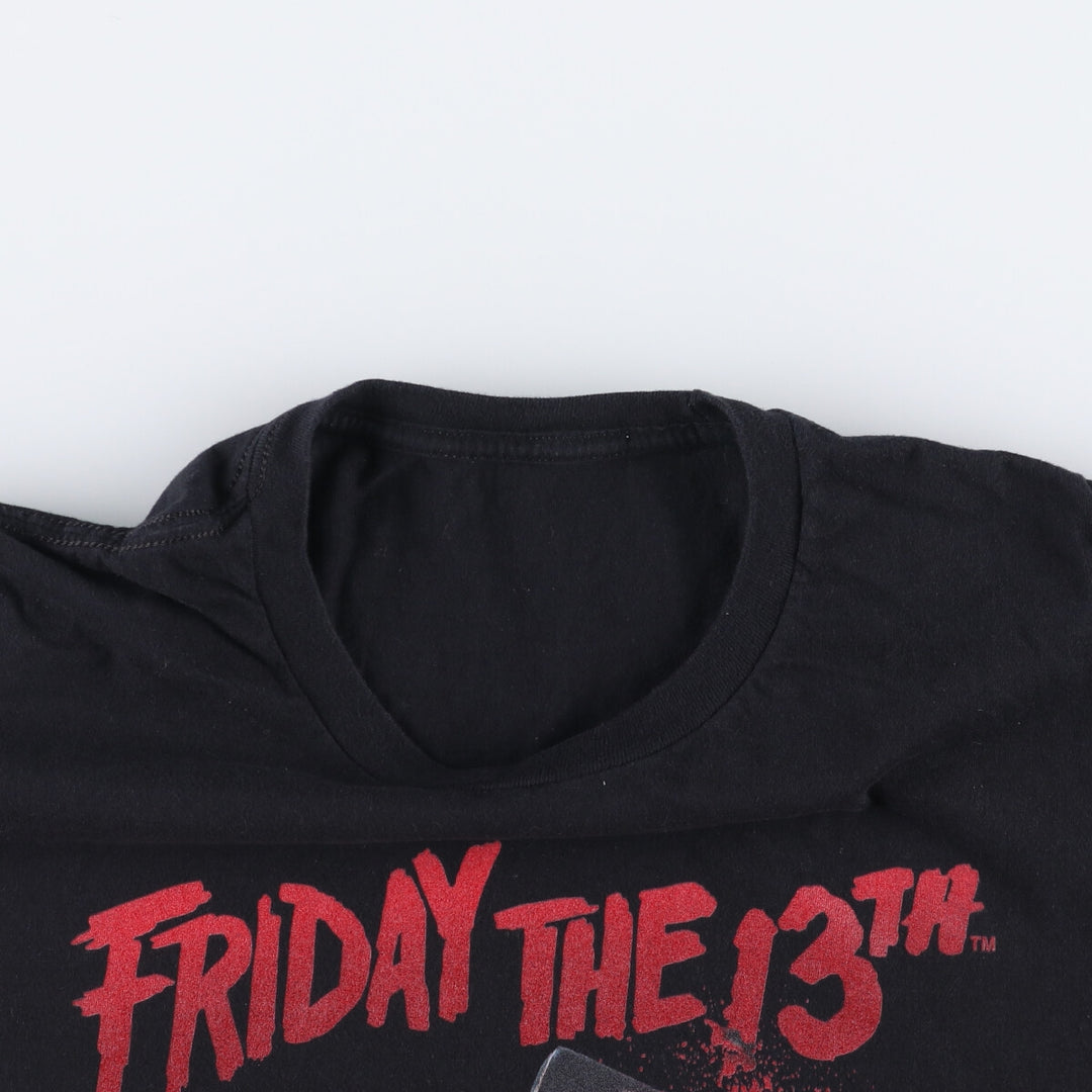 FLYDAY THE 13TH Friday the 13th Movie T-Shirt, Men's Size Small unclear black type Vintage Second Hand