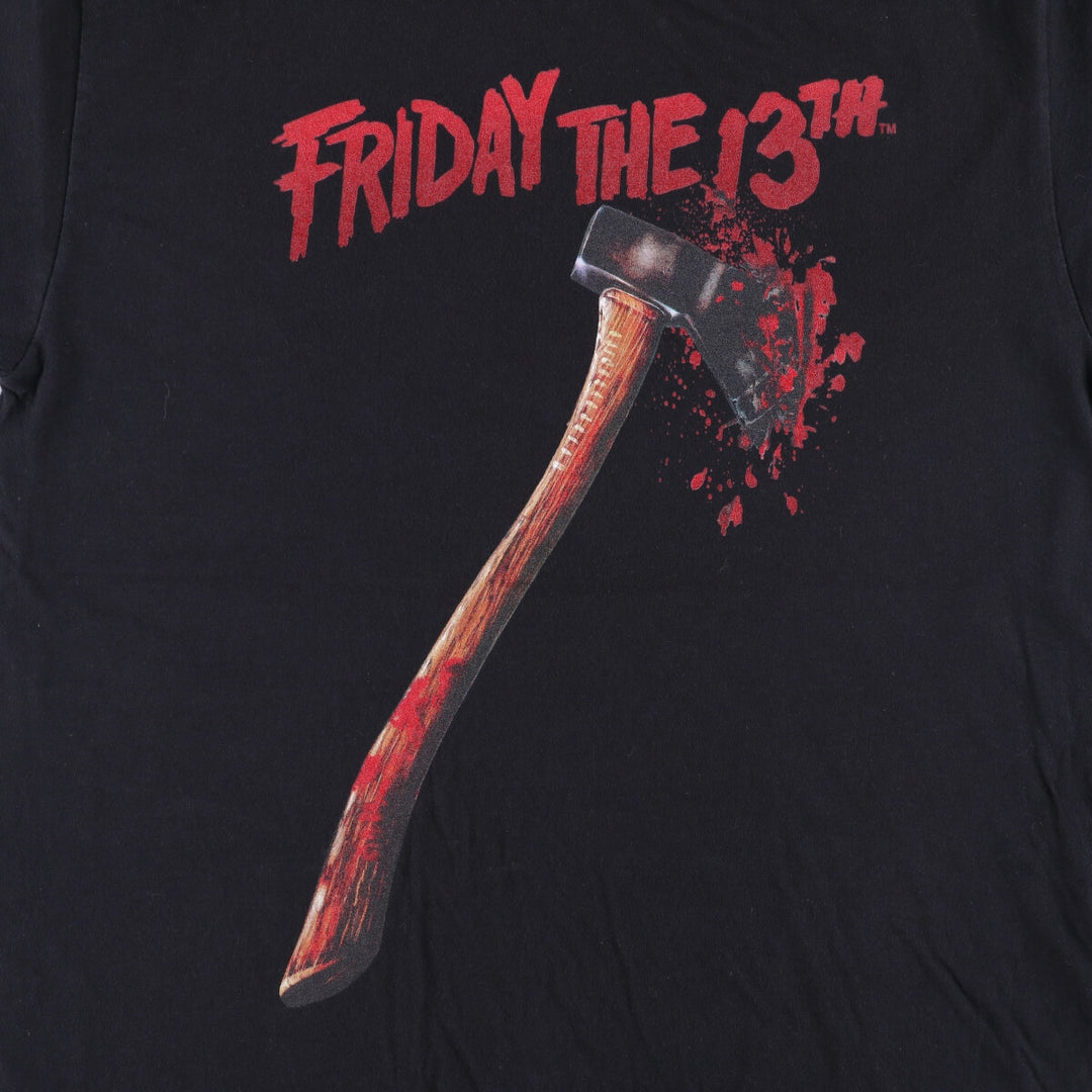 FLYDAY THE 13TH Friday the 13th Movie T-Shirt, Men's Size Small unclear black type Vintage Second Hand