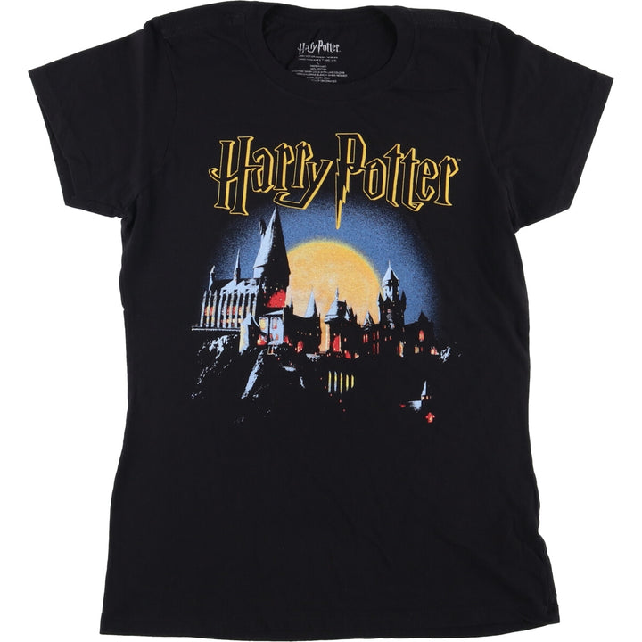 Harry Potter Movie T-Shirt, Women's, Size L cotton black type Vintage Second Hand