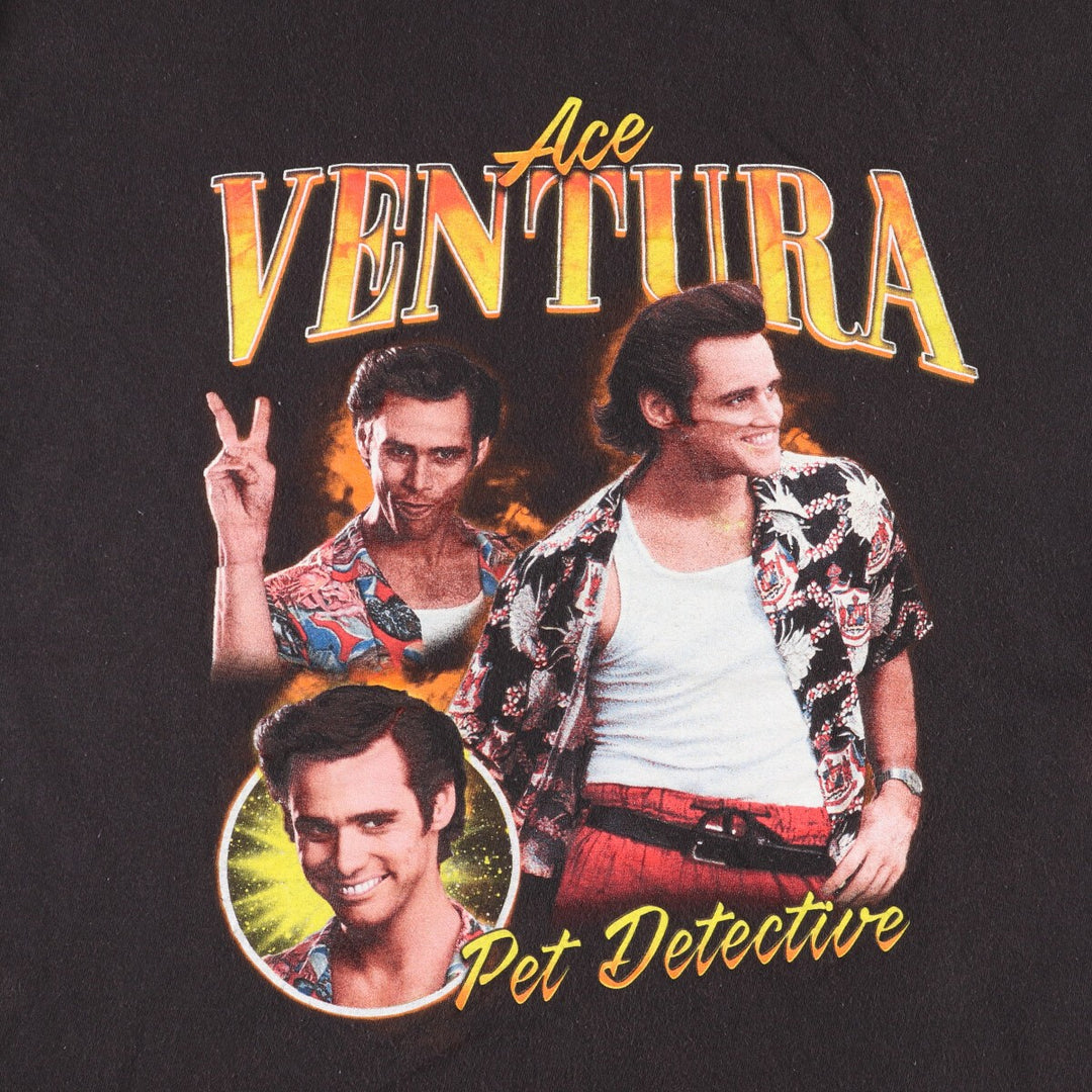 ACE VENTURA Ace Ventura Movie T-Shirt Men's XL cotton black type Vintage Second Hand