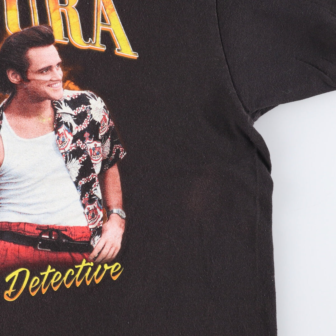 ACE VENTURA Ace Ventura Movie T-Shirt Men's XL cotton black type Vintage Second Hand