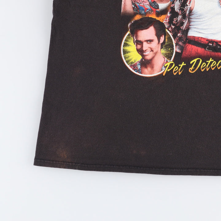 ACE VENTURA Ace Ventura Movie T-Shirt Men's XL cotton black type Vintage Second Hand