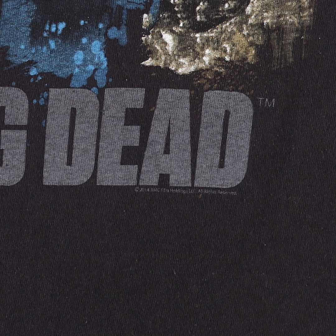Delta DELTA THE WALKING DEAD The Walking Dead Movie T-shirt Men's XXL cotton black type Vintage Second Hand