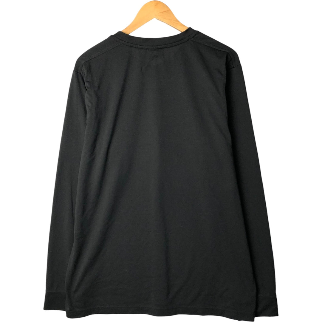 Harley-Davidson V-neck long T-shirt, men's size XL polyester black type Vintage Second Hand