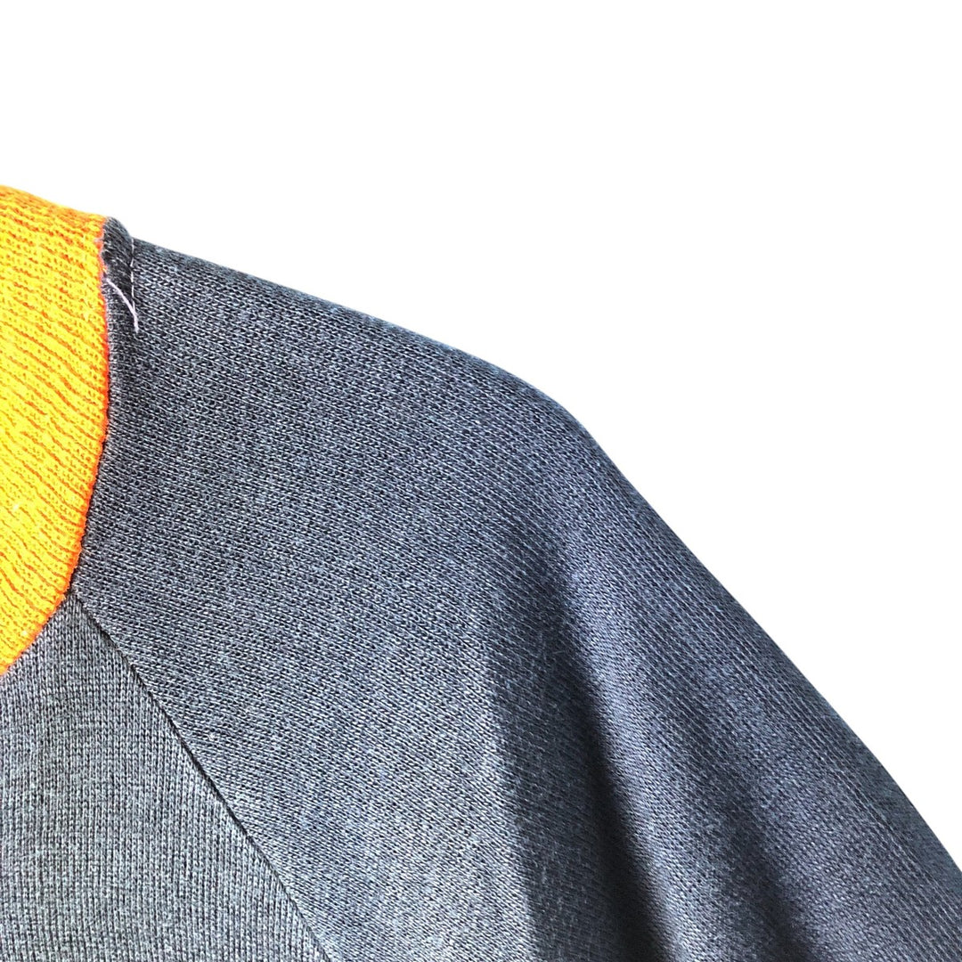Snap-on sweatshirt cardigan, made in the USA, men's size M unclear black type Vintage Second Hand