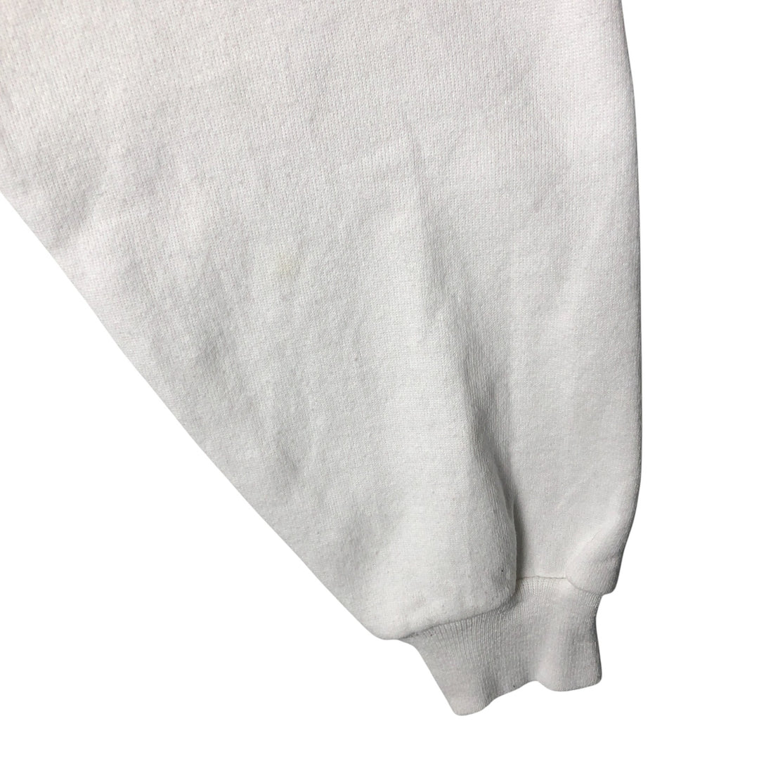 Vintage 90'S Hanes ACTIVEWEAR message print sweatshirt, made in the USA, size L, men's cotton white type Vintage Second Hand