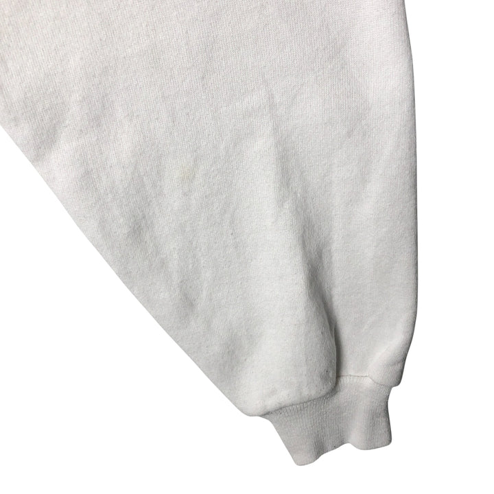 Vintage 90'S Hanes ACTIVEWEAR message print sweatshirt, made in the USA, size L, men's cotton white type Vintage Second Hand
